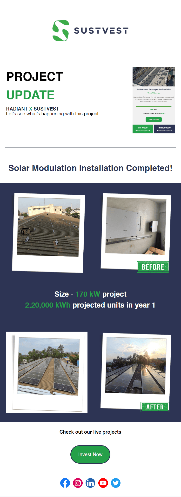 Free Project Update Email Template