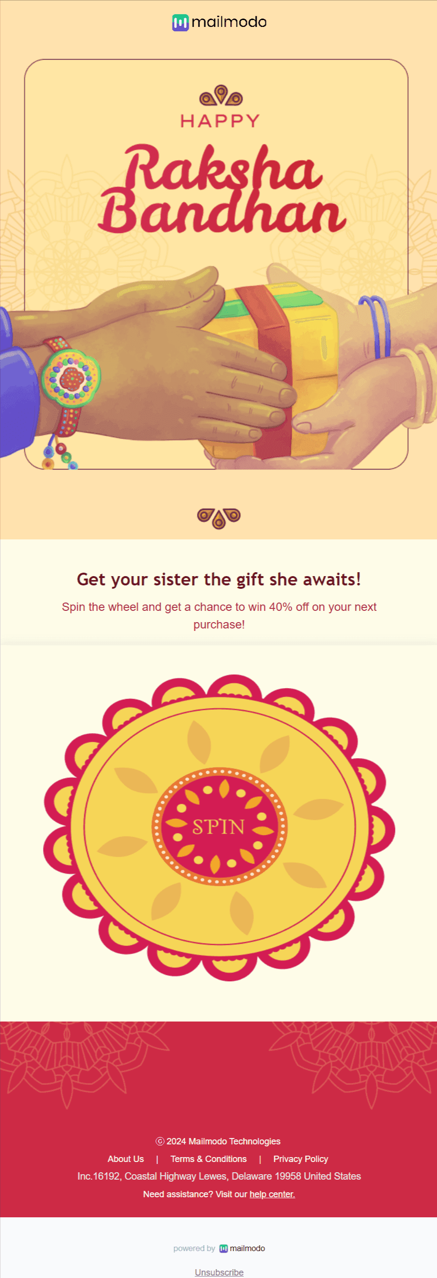 Raksha Bandhan Email Template