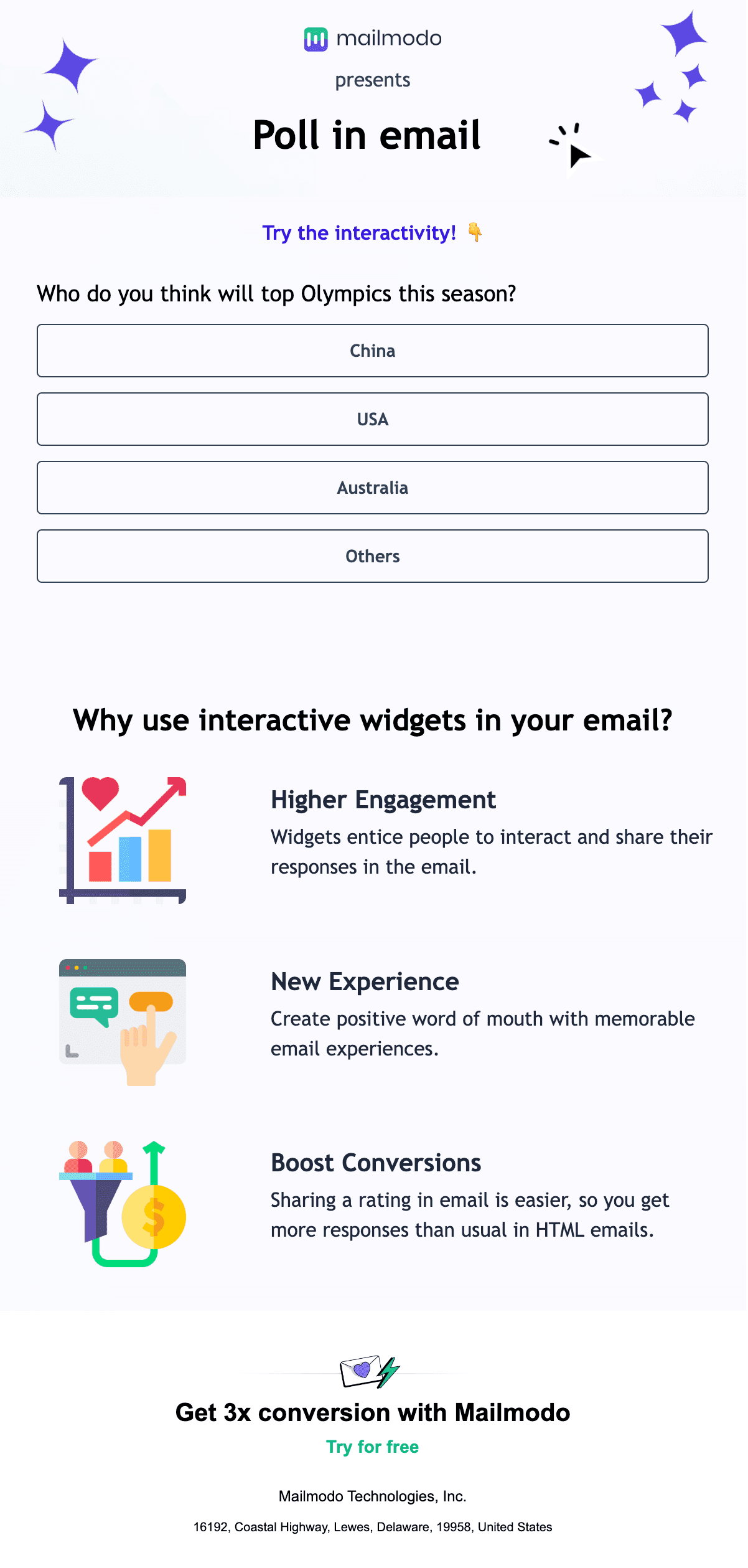 Free Opinion Polls Email Template