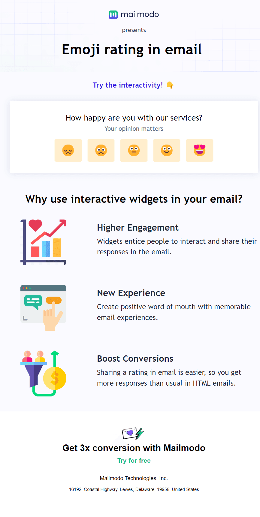 Emoji Rating Feedback Email Template