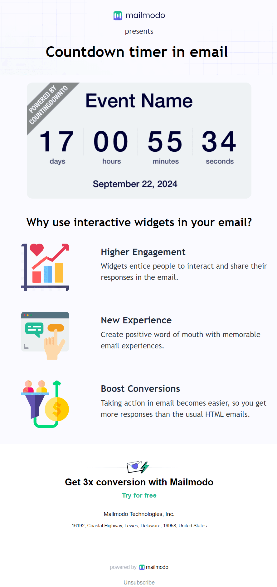 Free Countdown Timer Email