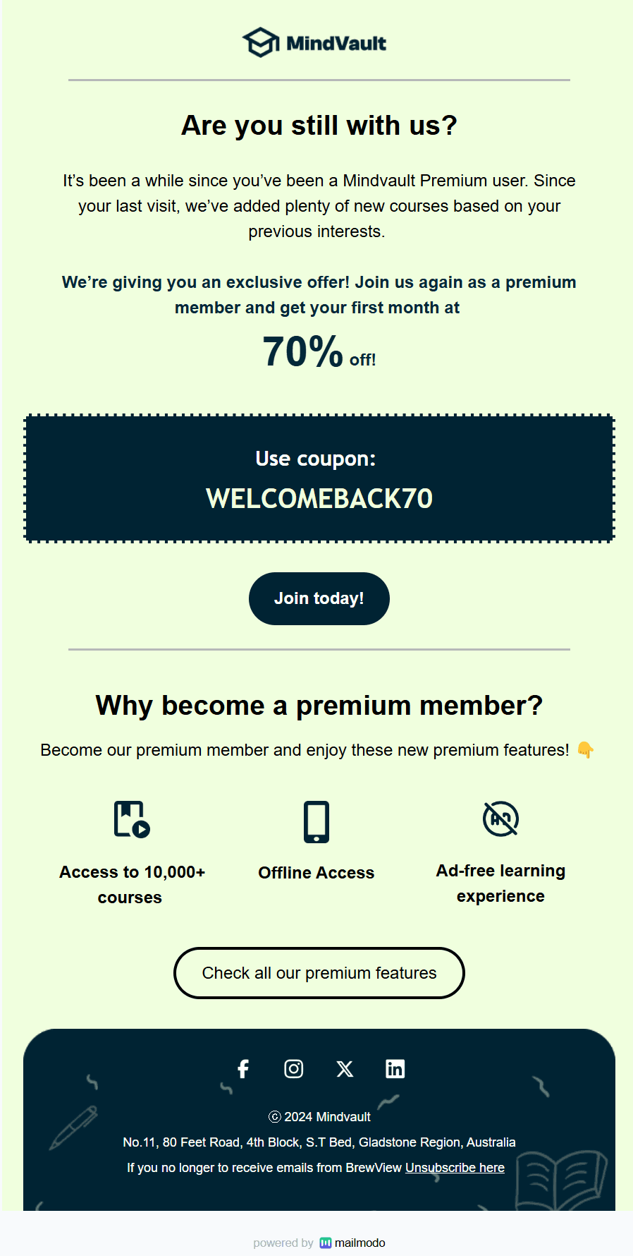 Free Win-back Email Template