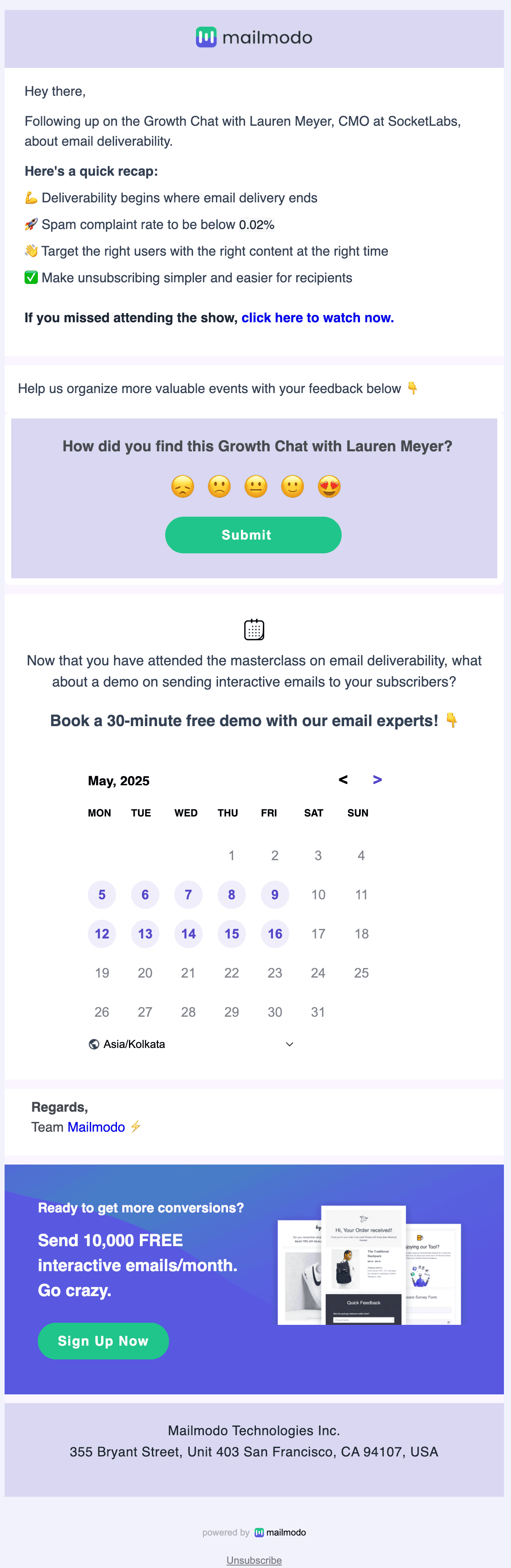 Webinar Follow-Up Email Template
