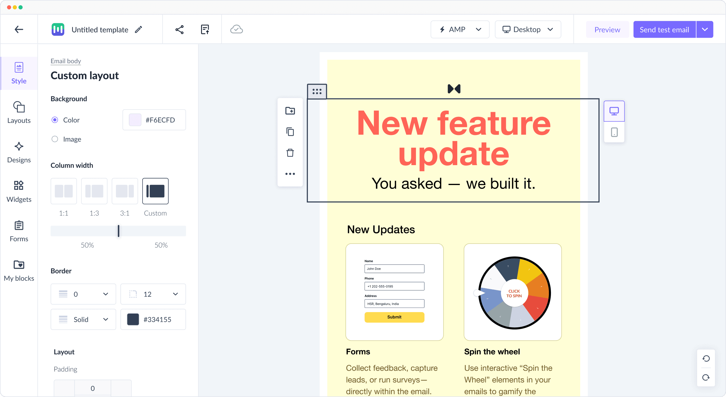 Free Email Template Builder Drag & Drop Online Editor