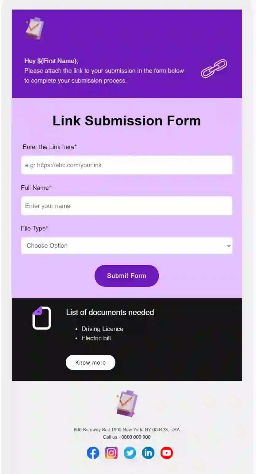Free Form Email Templates & Examples