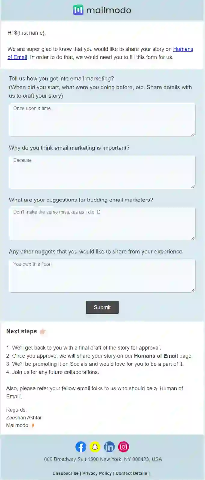Free Survey Email Templates & Examples